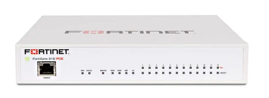 Межсетевой экран FORTINET FortiGate 81E Bundle with FortiCare 8x5 and FortiGuard Unified Protection for 1 Year - FG-81E-BDL Межсетевой экран FORTINET FortiGate 81E Bundle with FortiCare 8x5 and FortiGuard Unified Protection for 1 Year - FG-81E-BDL
